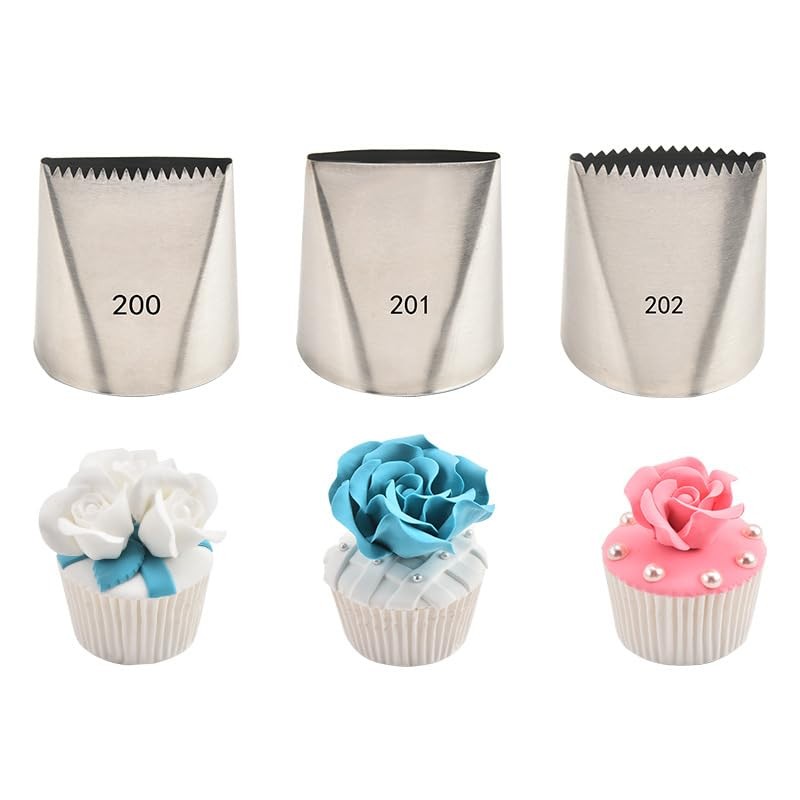 Cake Icer Tips Large Decorating Nozzle Crumb Coat Piping Tool 201