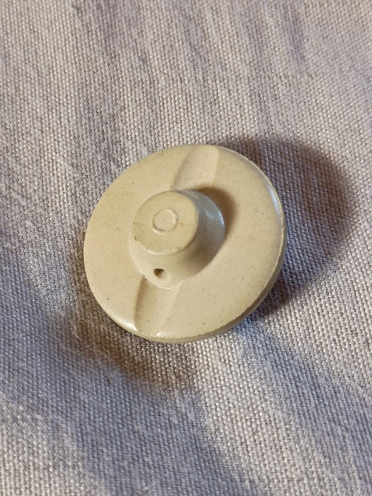 Antique Cameo Portrait Composition Button.