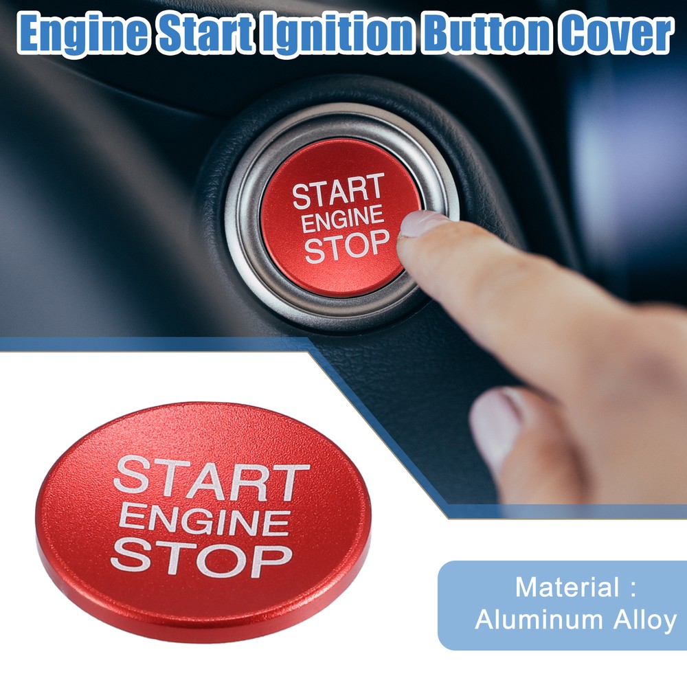 Start Stop Ignition Button Cover Sticker for Alfa Romeo Giulia Stelvio 2017-21