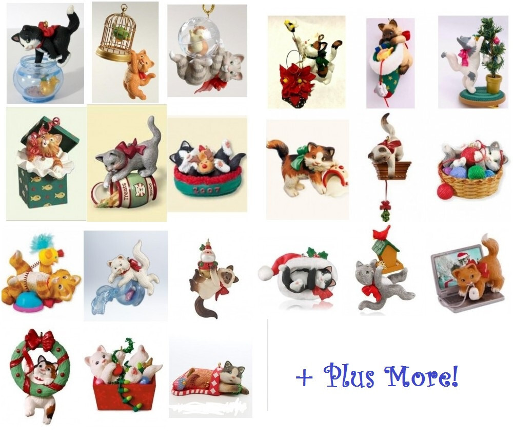 Hallmark Christmas Ornament MISCHIEVOUS KITTENS Various With Box - You Choose