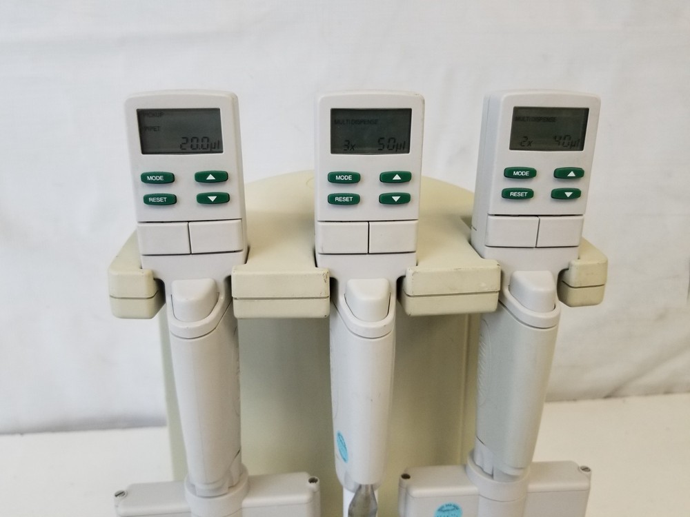 Rainin E3 Rapid Charge Stand + EDP3-Plus Pipettes