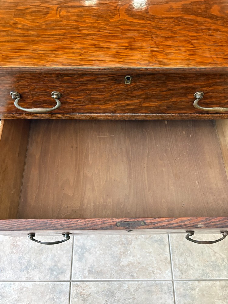 antique sideboard buffet with mirror tiger oak
