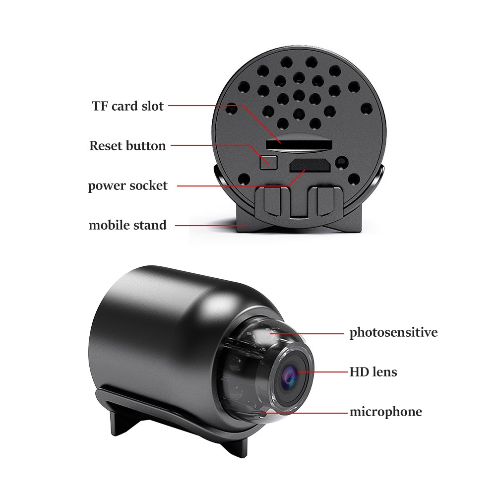 Smart Mini WiFi Camera Wireless 1080PHD Night Motion Detection Cam Home Security