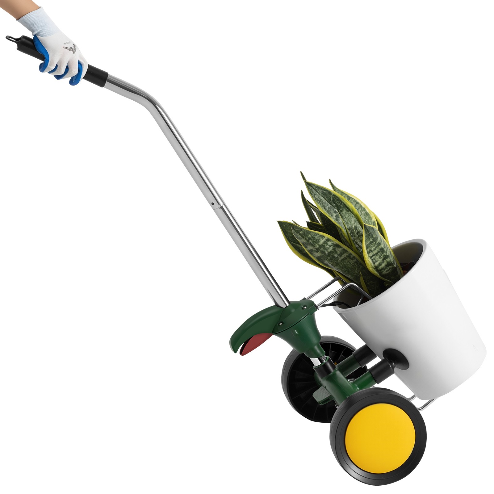 VEVOR Garden Pot Mover Heavy Duty Potted Plant Mover Dolly Adjustable Handle