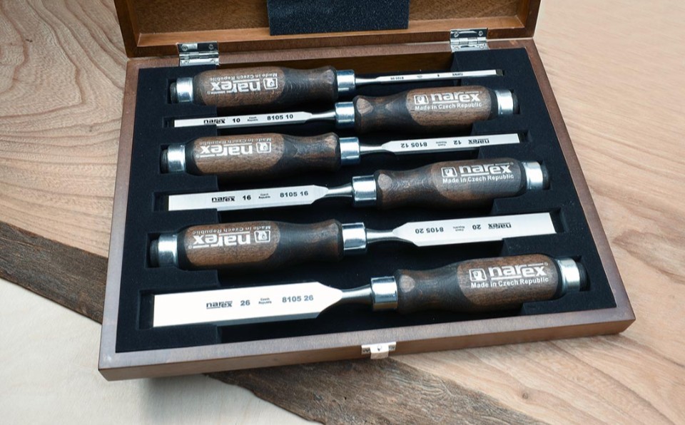 Narex 8105 Bevel Edged Chisels Boxed Set