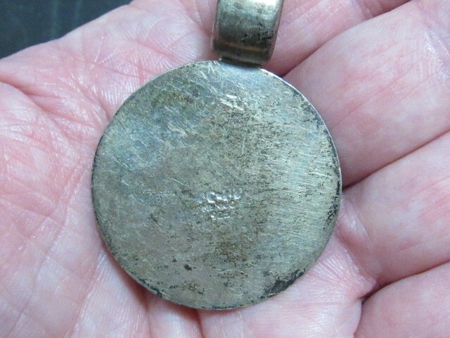 taxco black onyx pendants signed