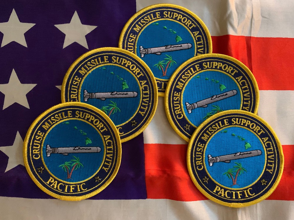 CRUISE MISSILE SUPPORT ACTIVITY CMSA PACIFIC Tomahawk Navy Missile 5 Patch Set