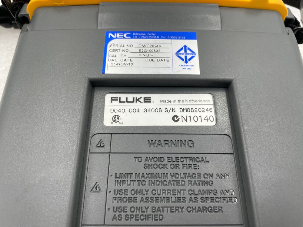 Fluke 434 Power Quality Analyzer (No Power Supply)