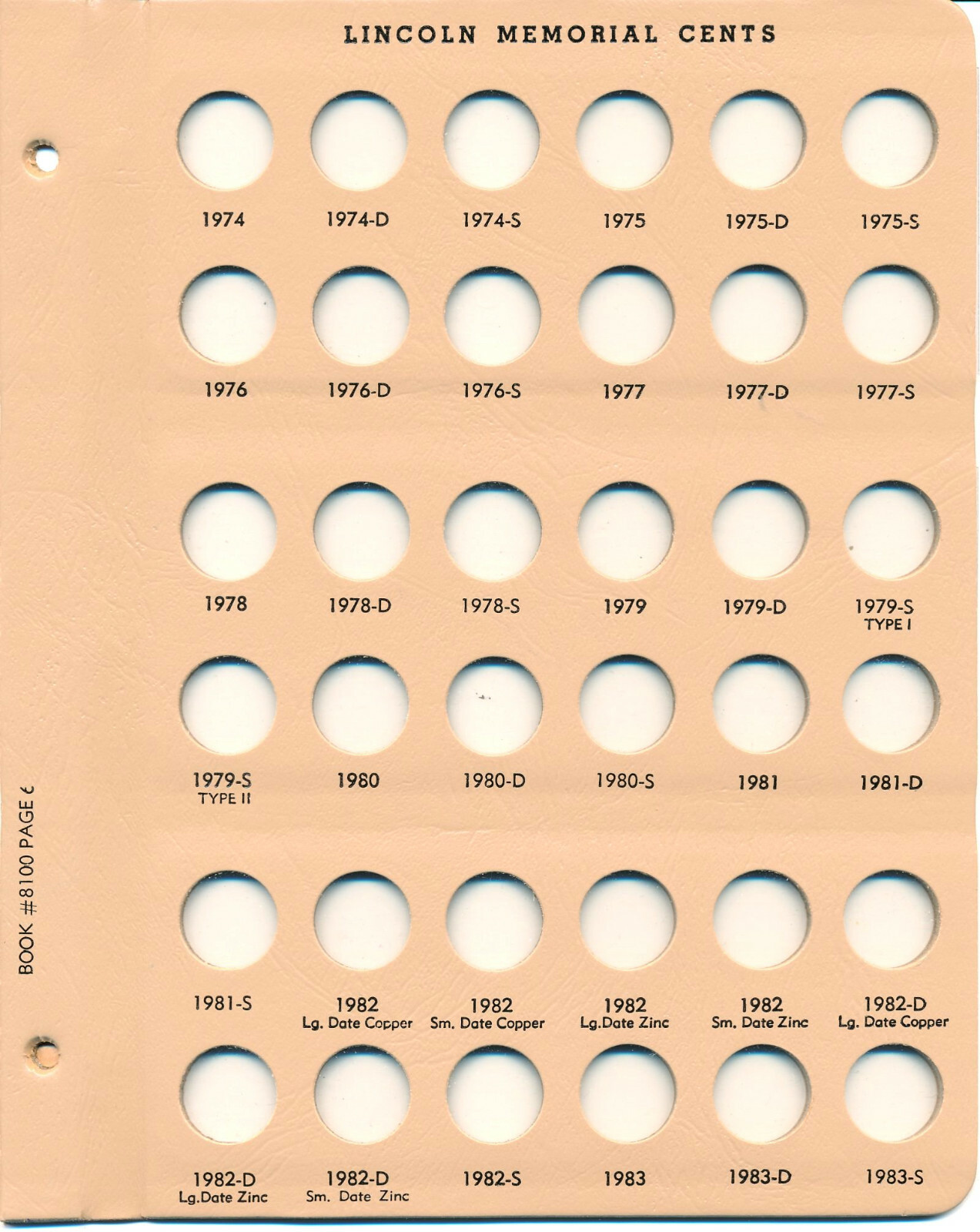 Dansco Album 8100 Lincoln Cent 1909-2009 including Proofs-Only Book Penny