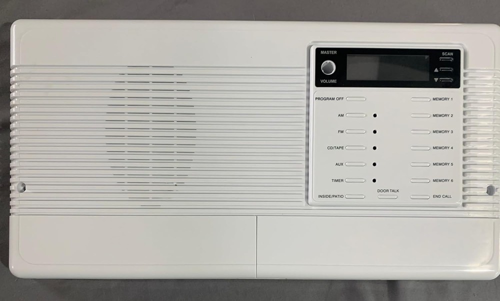 Easy Installation Bright White Replacement Faceplate for Nutone Intercom Systems
