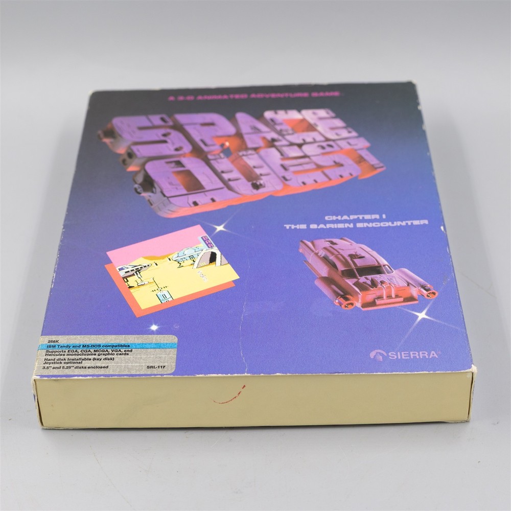 Space Quest Sarien Encounter (Sierra, PC, 1987) Empty Box & Manual Only