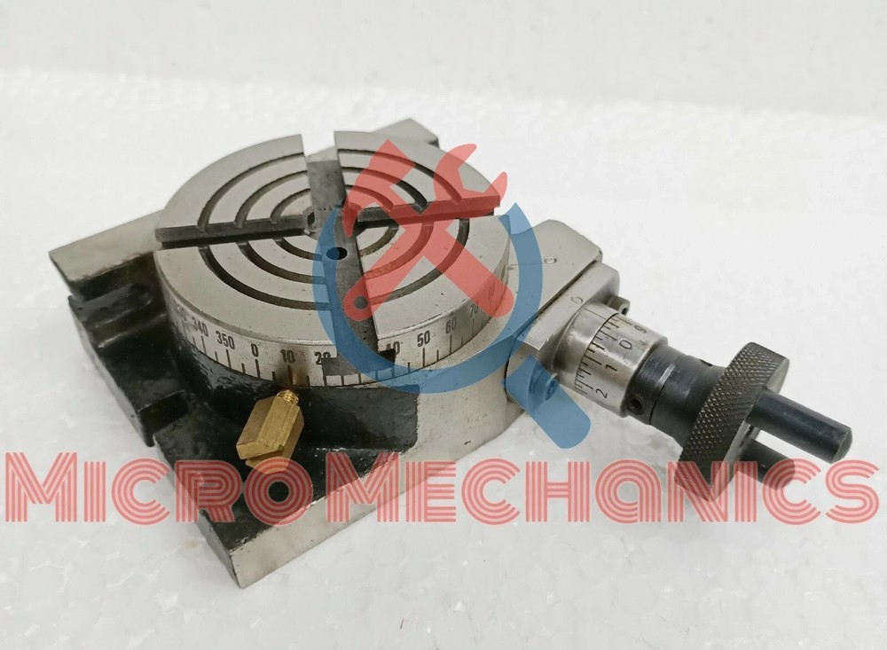 Rotary Table 4" 100mm 4 T Slots for fixing work