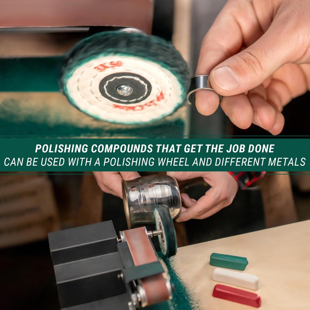 BeaverCraft Stropping Compound Kit for Leather Strop - Buffing White