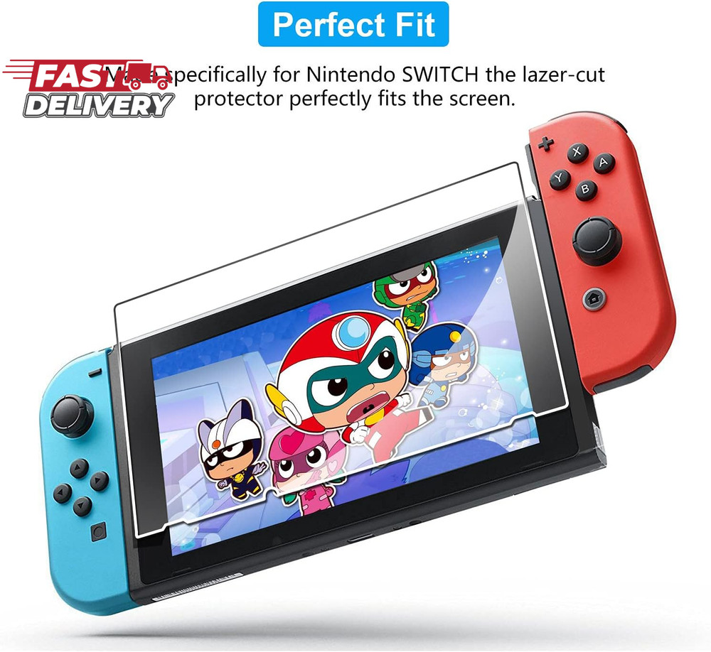 Ivoler [3 Pack] Screen Protector Tempered Glass for Nintendo Switch, Ivoler Tran