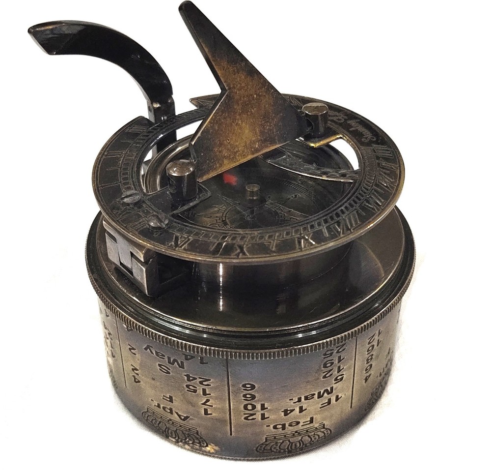 sundial compass solid brass sundial compass pocket transit compass maritime