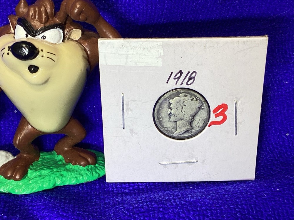 1918 MERCURY DIME
