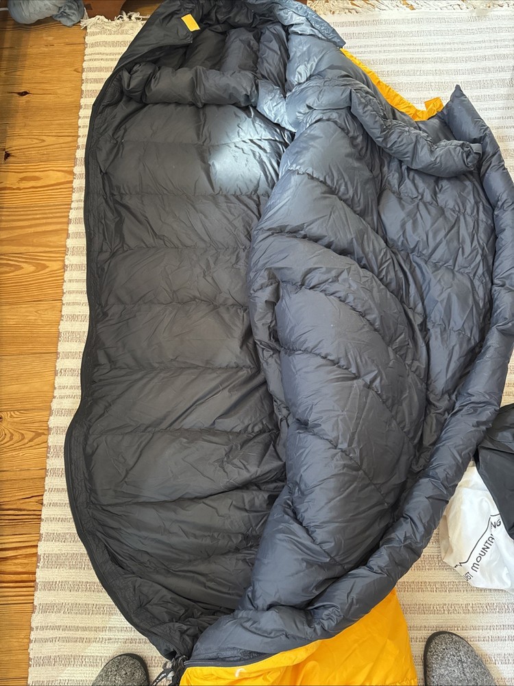 Midwest Mountaineering Down Filled Sleeping Bag. EUC