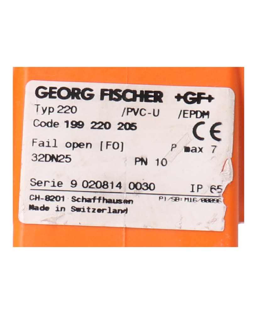 *GF* Type 220 Plastic Diaphragm Valve Plastic Diaphragm Valve