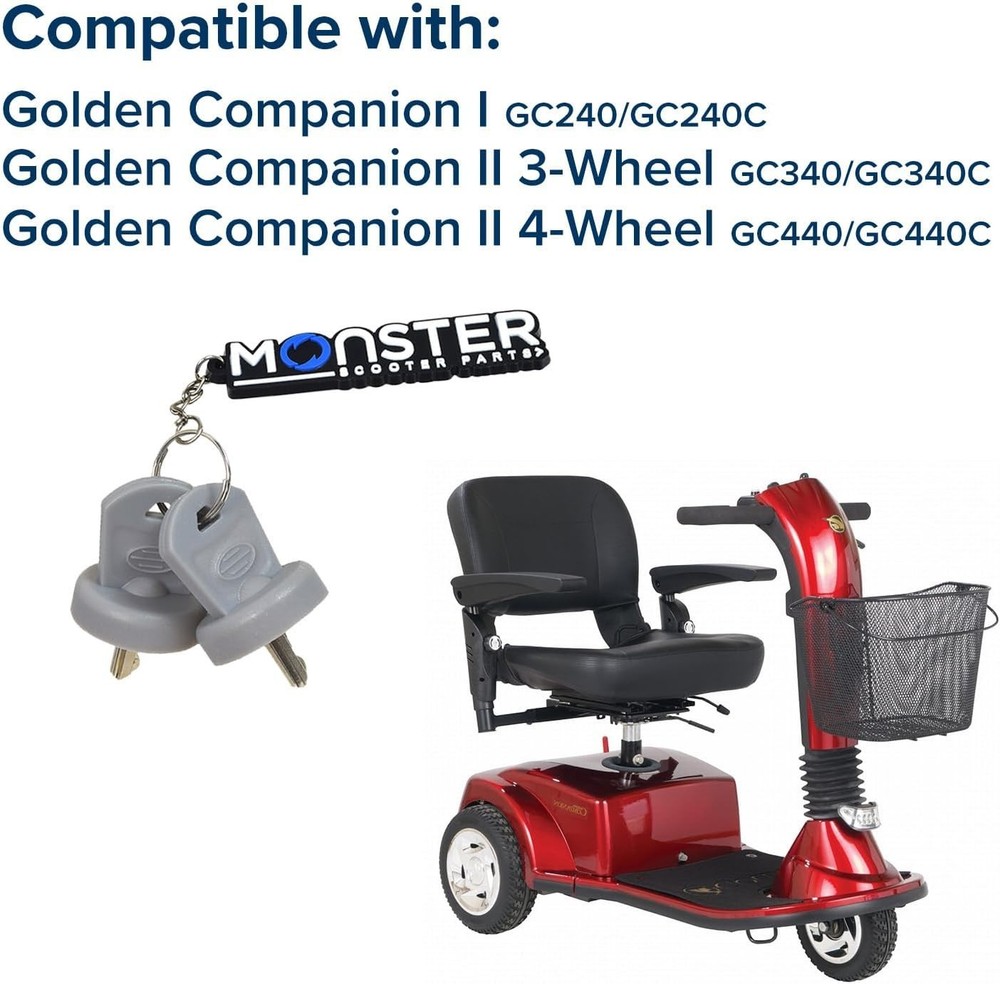 OEM Replacement Key for Golden Technologies Mobility Scooters - Secure Your Ride