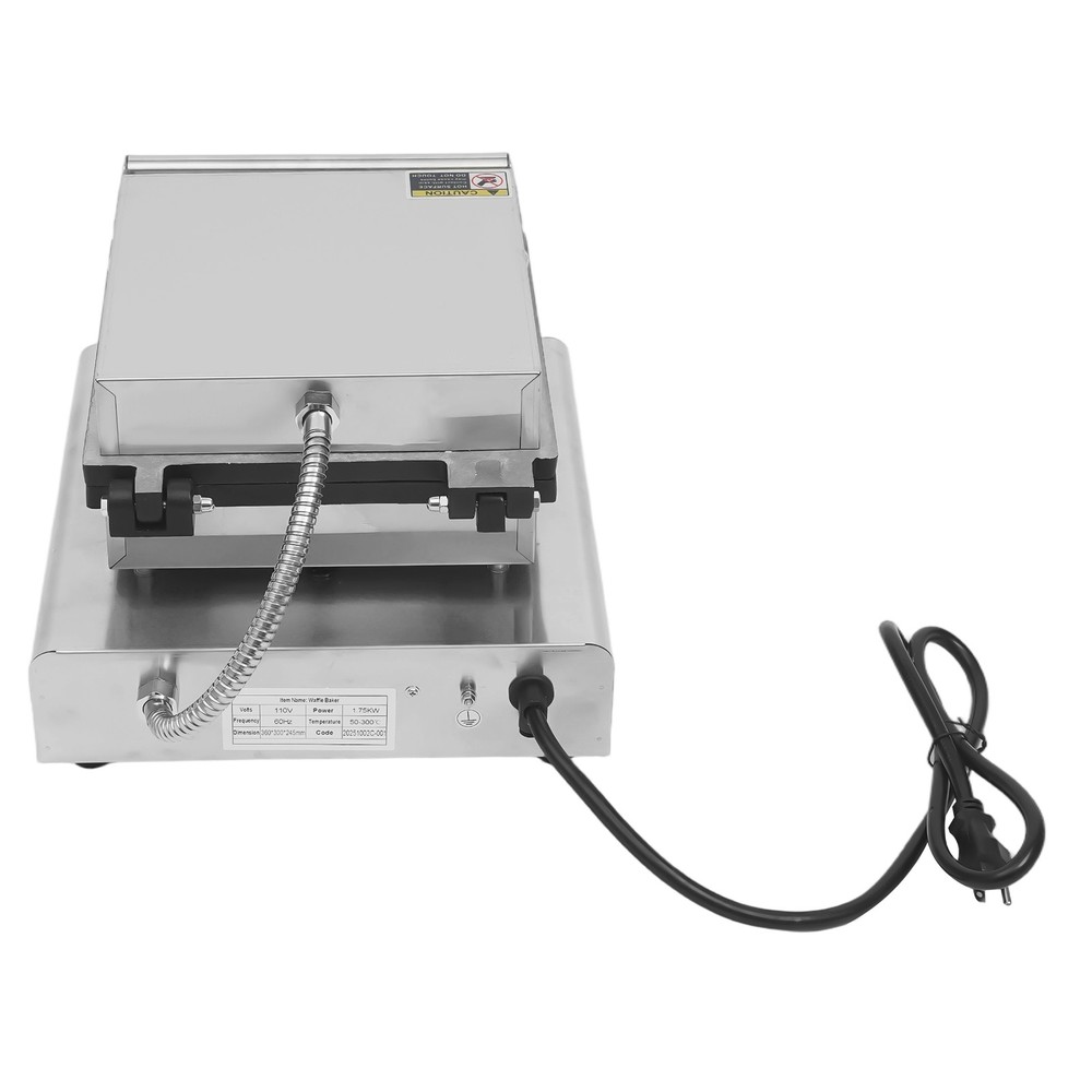 Electronic Commercial Lolly Waffle Stick Baker Machine Waffle Maker Silver