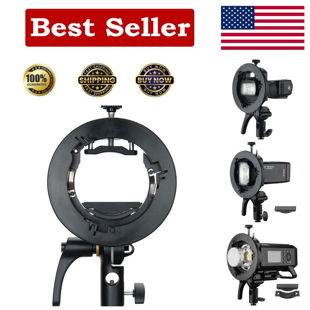 Versatile S2 Speedlite Bracket, Lightweight, with Bowens Mount for Professionals