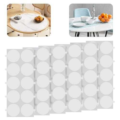 60 Pcs Table Cloth Holder Clips, Table Cloth Clips Clear, Double Sided