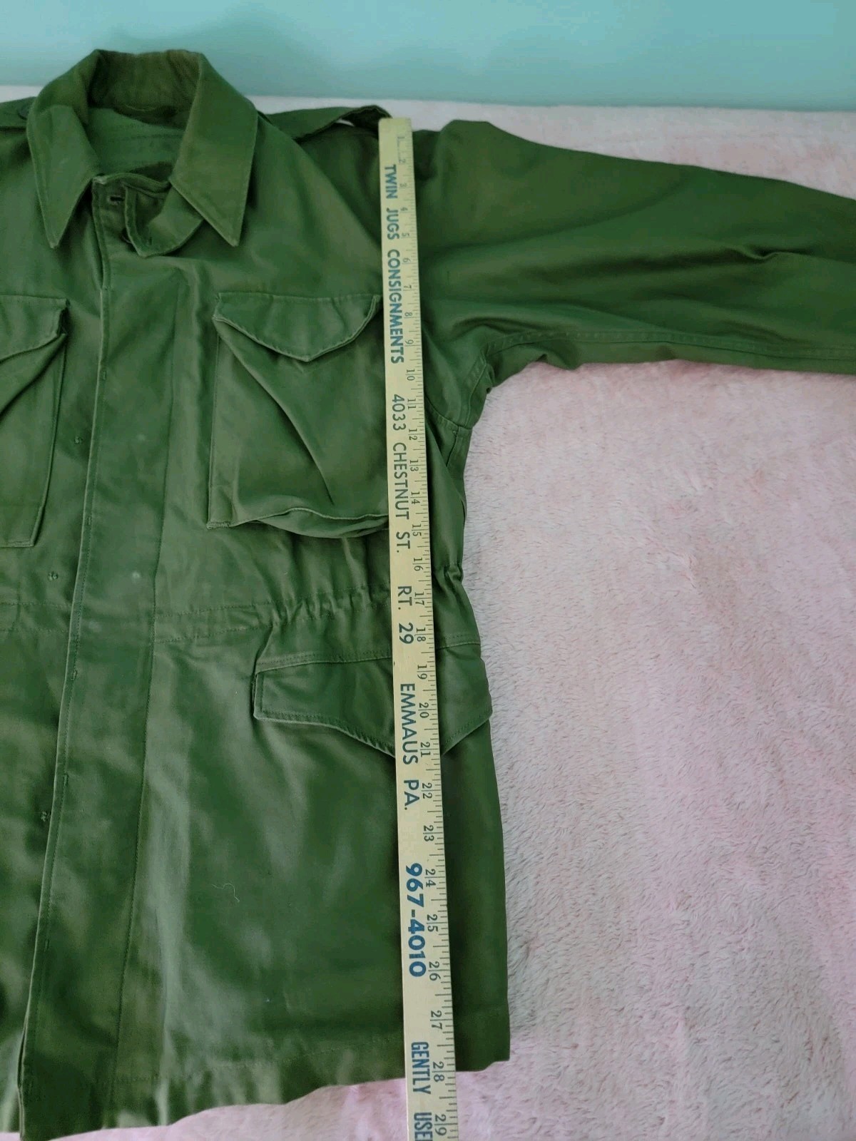 Vintage 1950s US Army Field Jacket Without Liner Size Regular Small