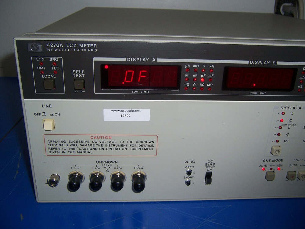 12802 HP 4276A LCZ meter
