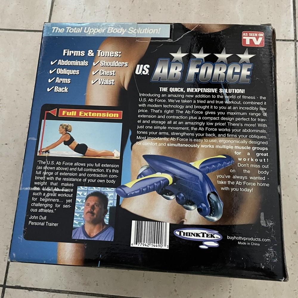 AB FORCE The Total Upper Body Solution Works Multiple Muscle Groups & Abdominal