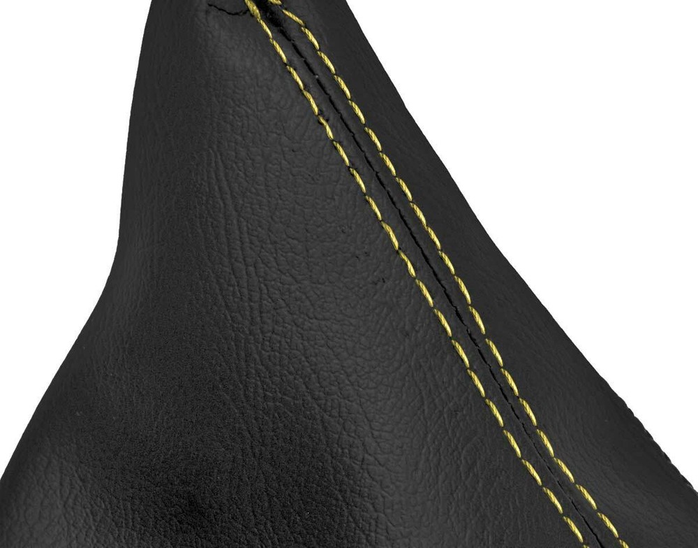 Automatic Shift Boot Cover Leather for BMW E81 E82 E87 2004-2013 Yellow Stitch