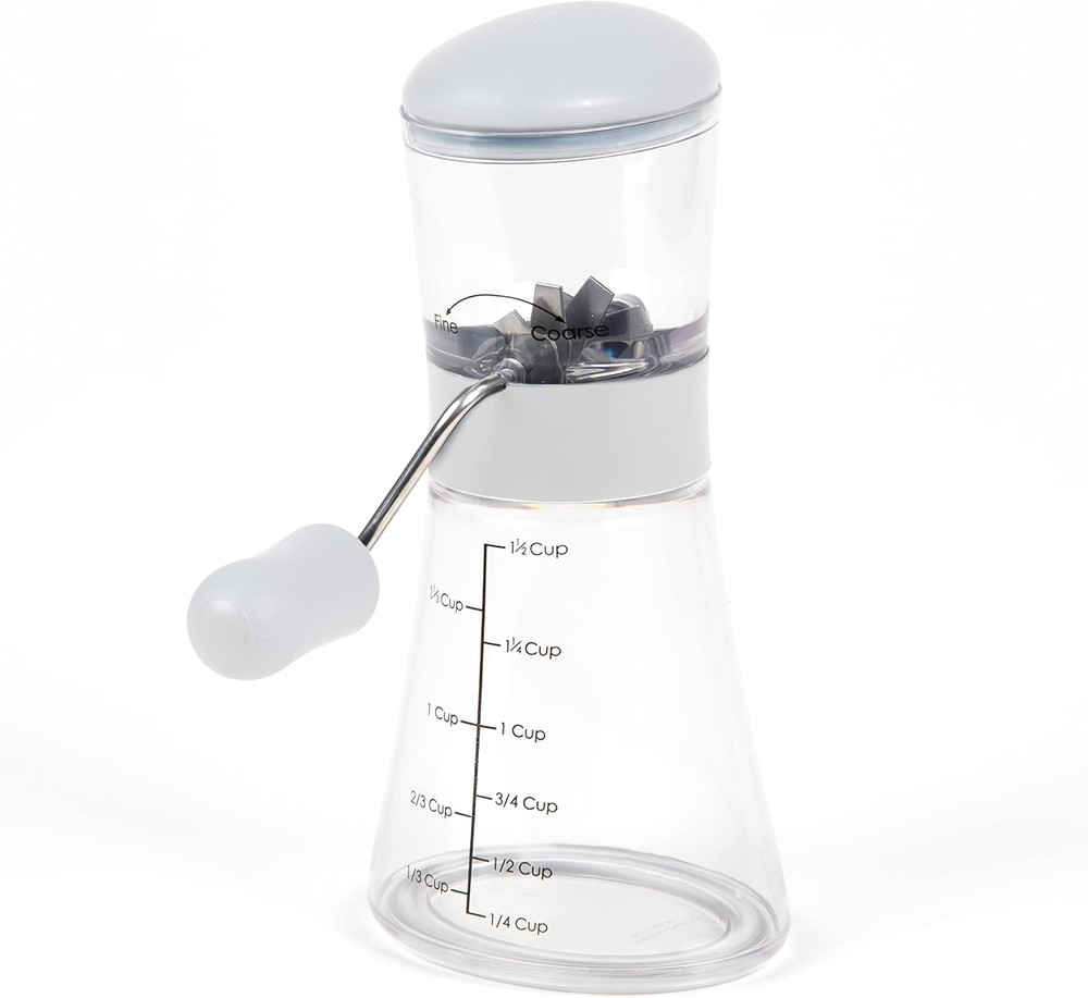 Prepworks by Progressive Nut Chopper with Non-Skid Base, White