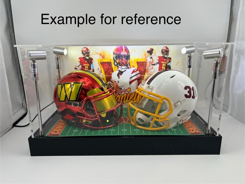 Baltimore Ravens Custom 2 Mini Helmet Display Case W/ LED Lights