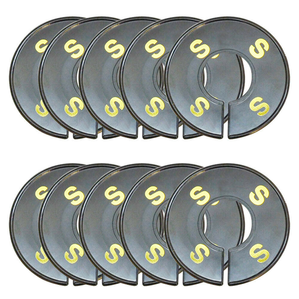 10 pcs Rack Divider Size S SMALL Black Round Ring Sizing Hanger Label Tag