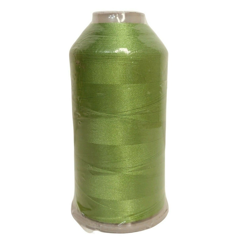 Polyester Embroidery Machine Thread 5000m Spool Col 513 Lime Green
