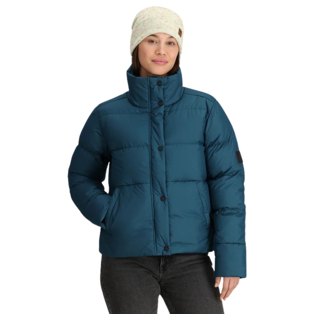 Outdoor Research Coldfront Down Women's Winter Jacket, Harbor, Medium