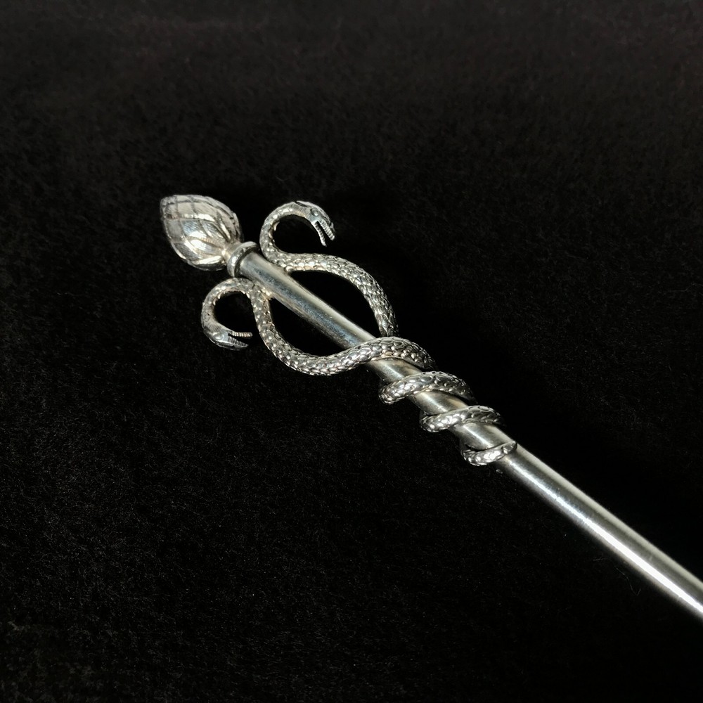 Figural Continental 800 Silver Spoon Snakes