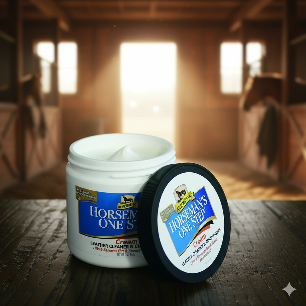 Effective Horseman's One Step Leather Cleaner Conditioner Tack Care 15 oz.