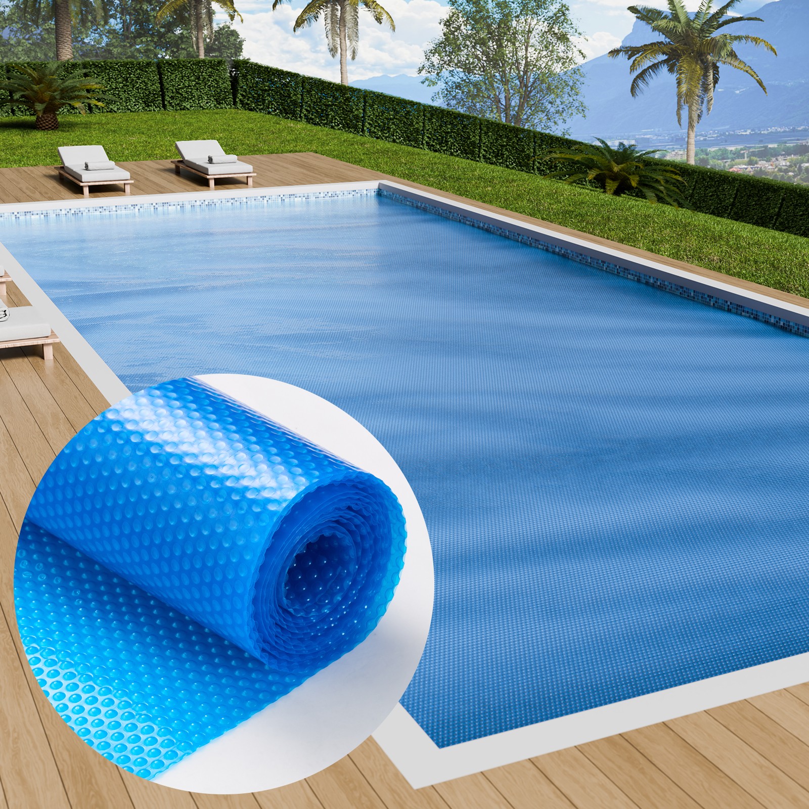 12 Mil Solar Pool Cover Heater 24x12 28x14 32x16 36x18 40x20 1200 Series