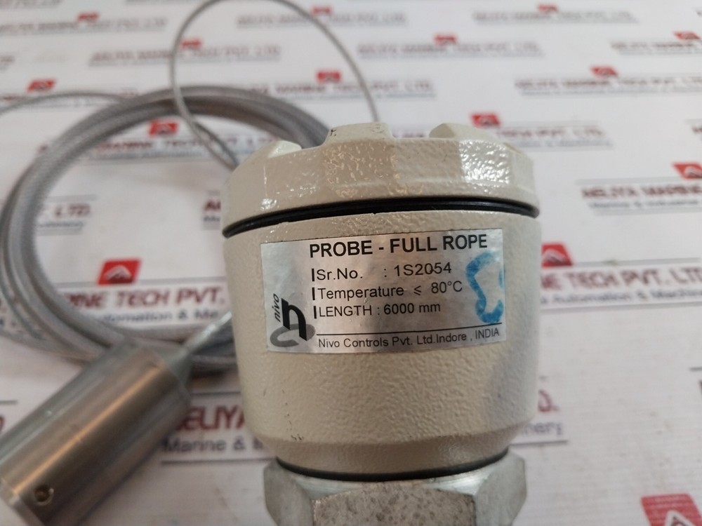 Nivo Controls Capacitance Level Switch Probe-Full Rope 1/2" NPT