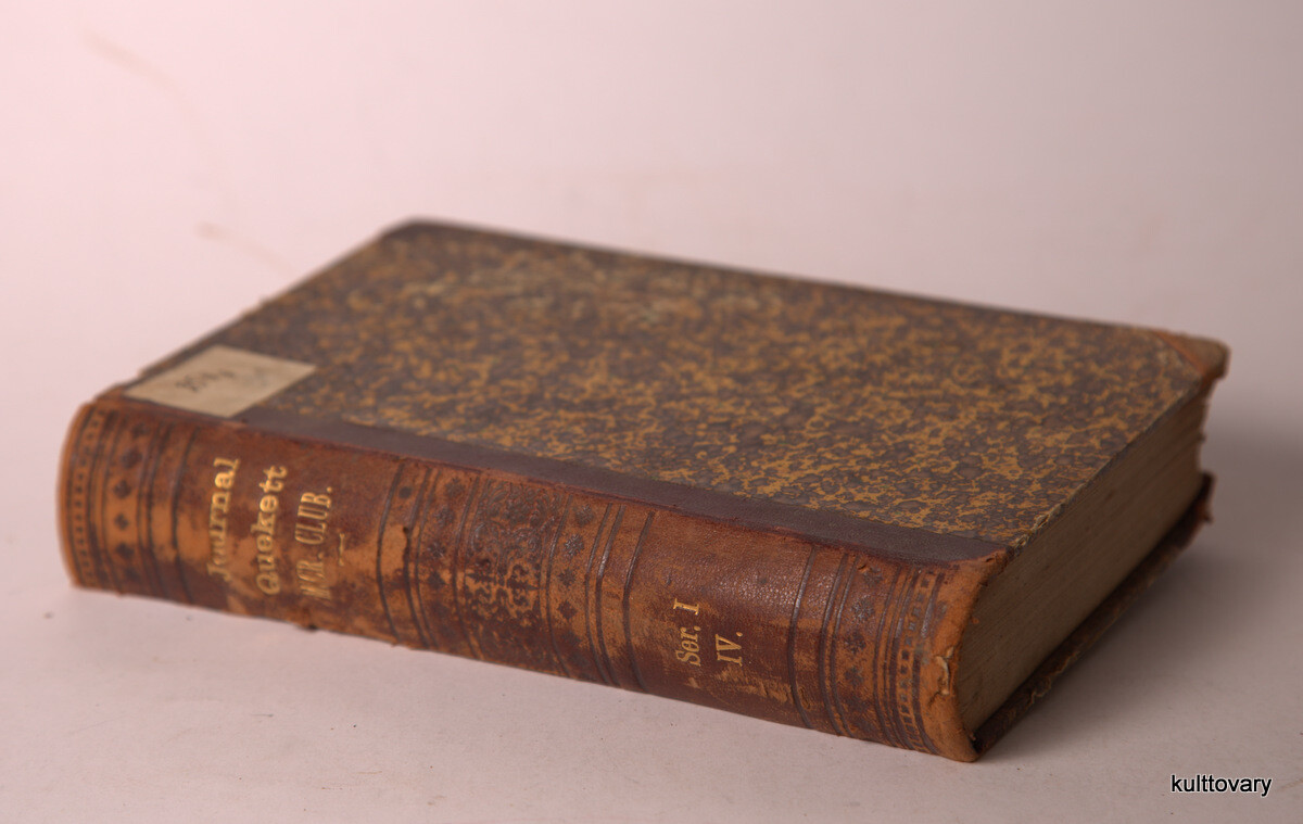 1877  quekett microscopical club ANTIQUE book journal vol.4