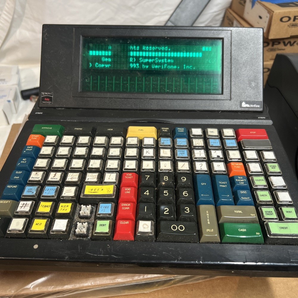 Verifone Gemstone Ruby Super System Computer RU II Model P040 03 530 NOT TESTED