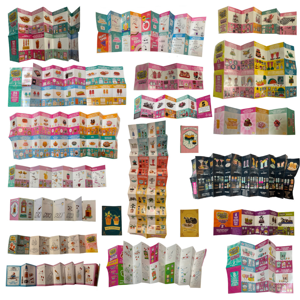 MGA Entertainment Miniverse Make It Mini Cheat Sheet Instruction Booklets U-PICK