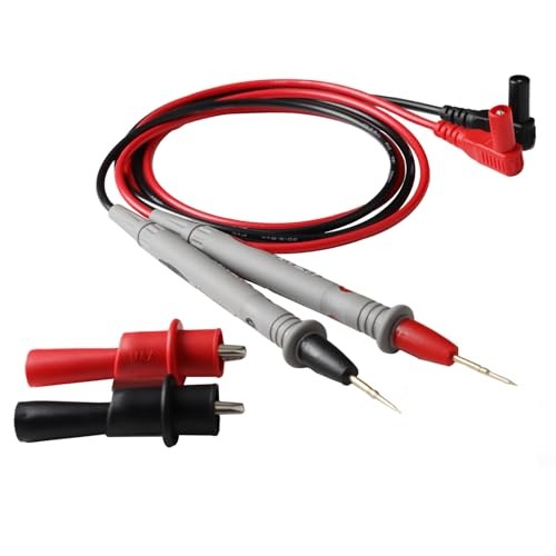 Digital Multimeter Test Leads, 2PCS Crocodile Clips, Professional Probe Kit