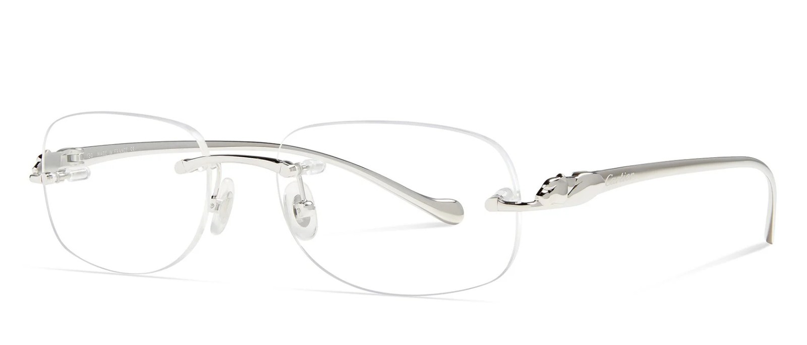 Cartier CT0058O Frame Demo Lenses Panther Demo Lenses Cartier Clear Demo Lenses