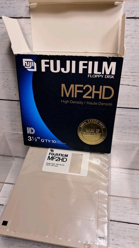 Fujifilm MF2HD Floppy Disk 3-1/2" 10 Pack