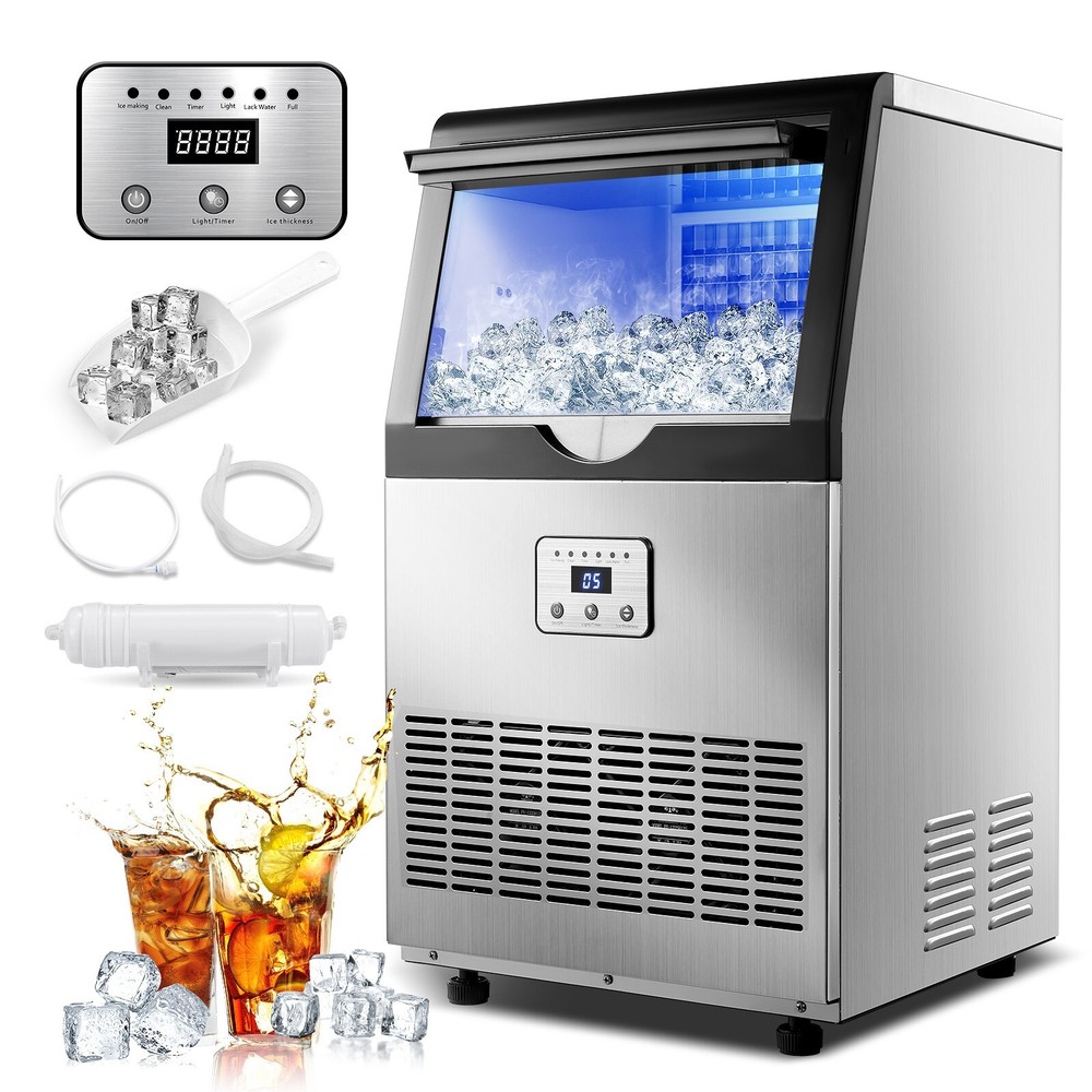 Built-in Commercial Ice Maker 100lbs Bar Restaurant Cube Machine