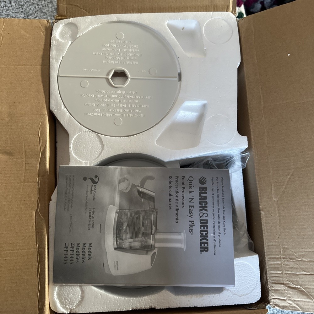 BLACK & DECKER Quick N Easy Plus Food Processor FP1450 OPEN BOX NEW