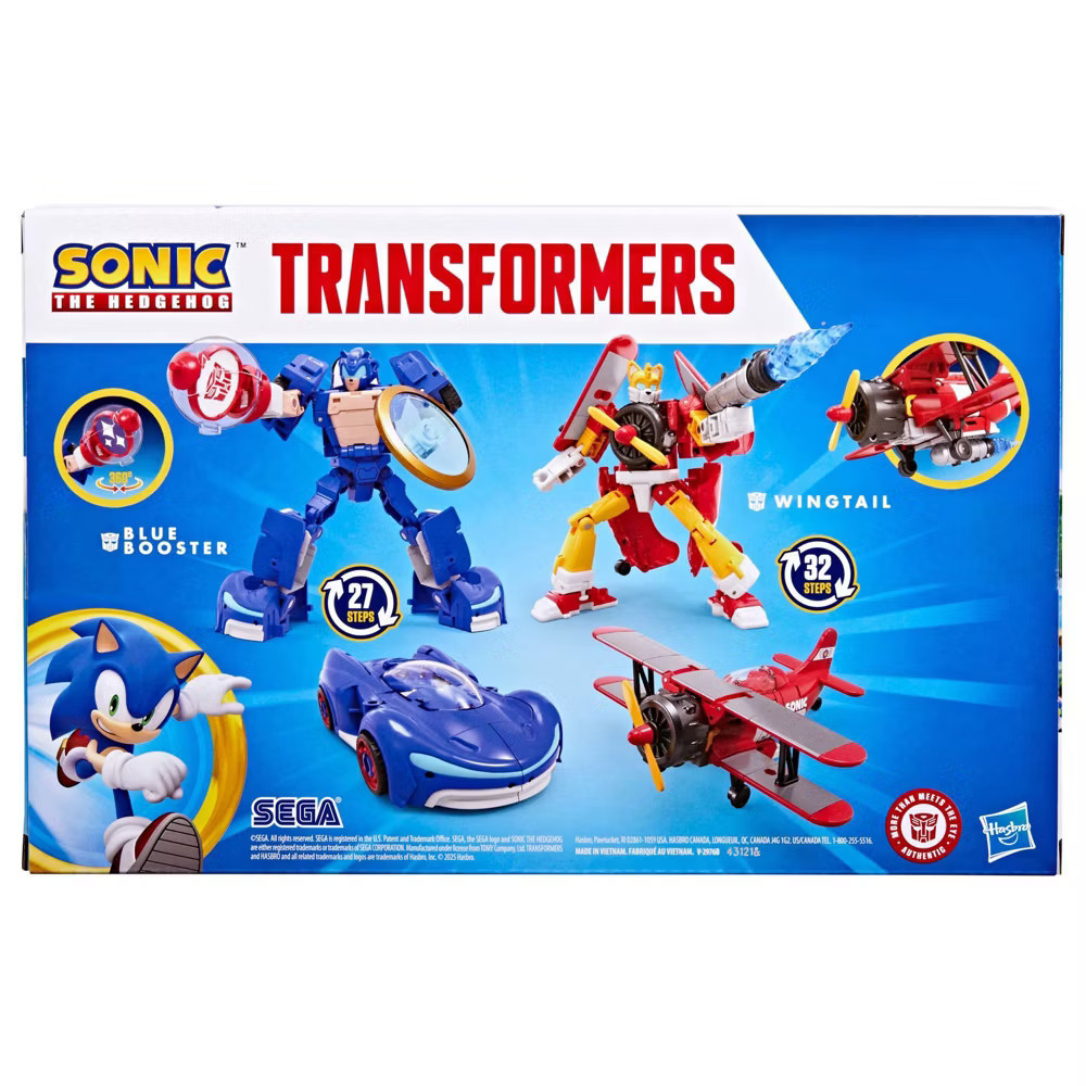 Transformers Collaborative Sonic the Hedgehog x Transformers Wingtail and Blue