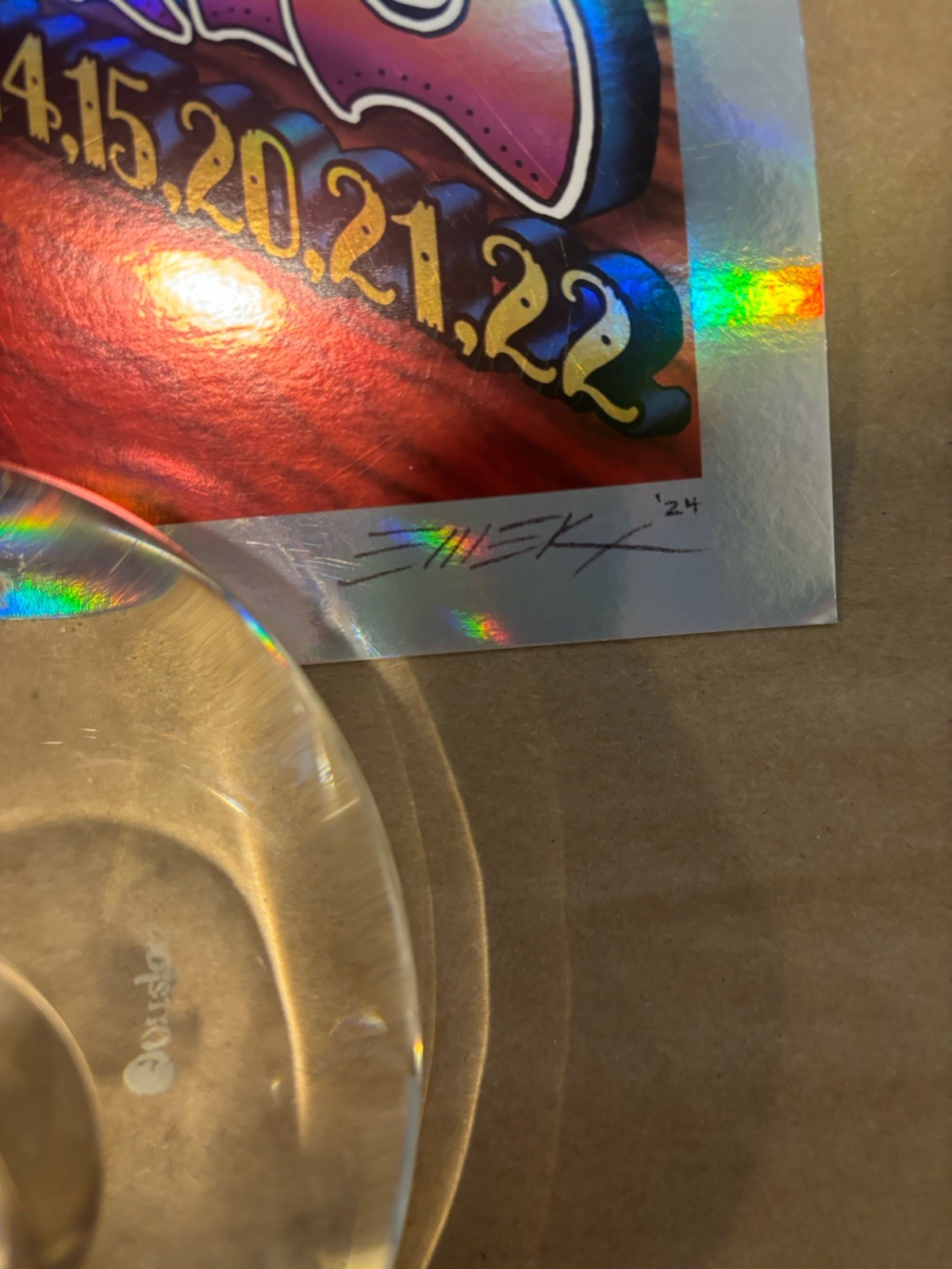 DEAD & COMPANY/ 2024/ SPHERE/ EMEK signed FOIL poster xx/435