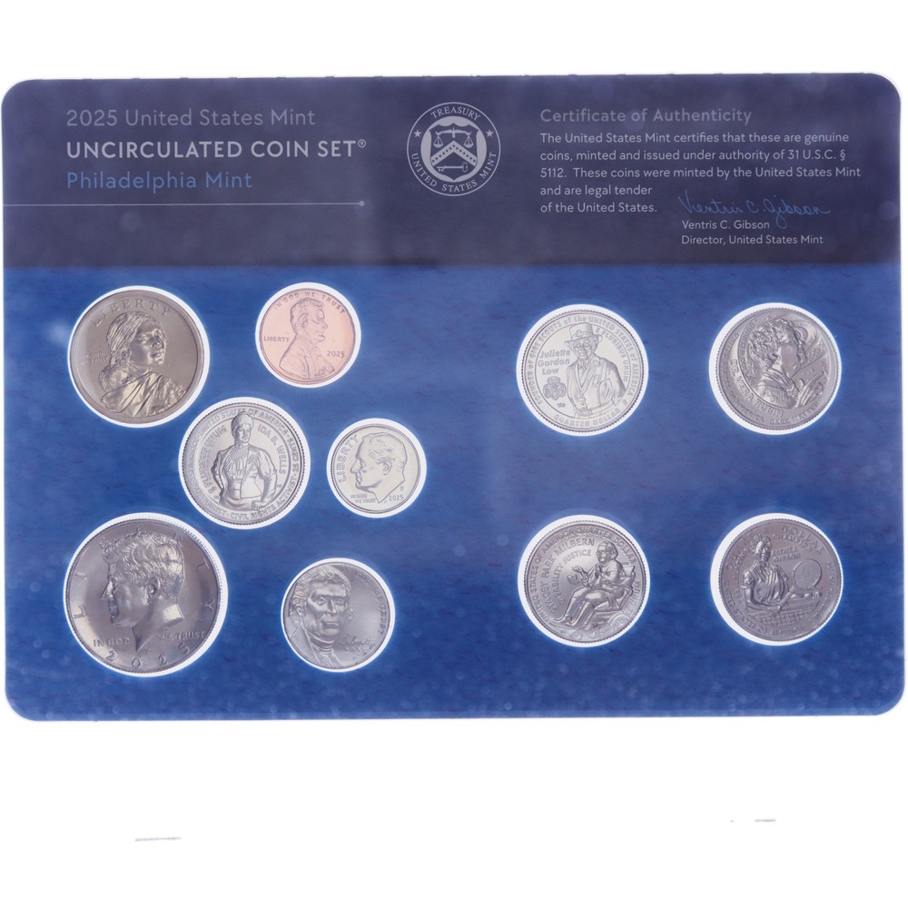 2025 Mint Set Original Plastic 20 BU Coins